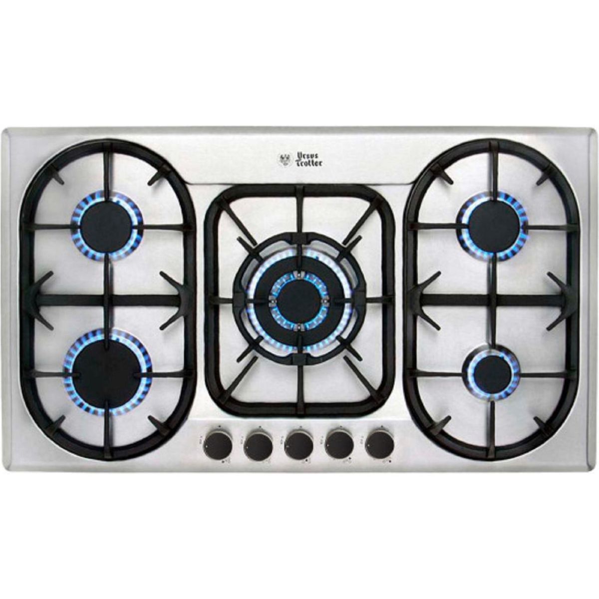 URSUS TROTTER - Encimera Gas 5 Platos Silver GT5 GL