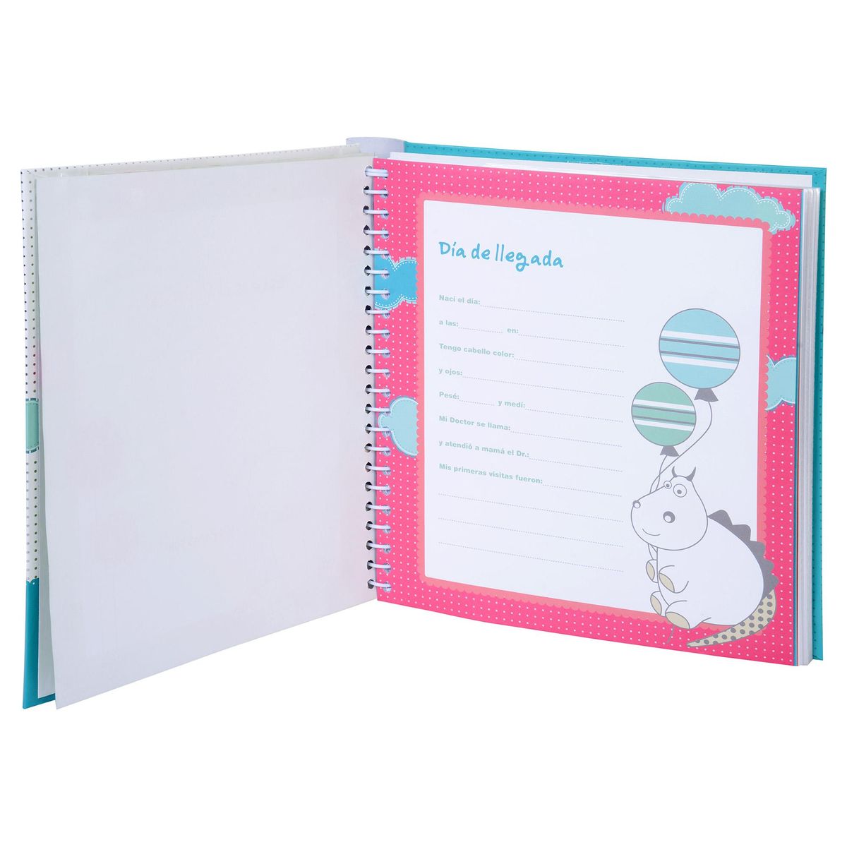 VGO - Album de fotos Dinosaurio Infatil 13x19 cm 200 fotos azul