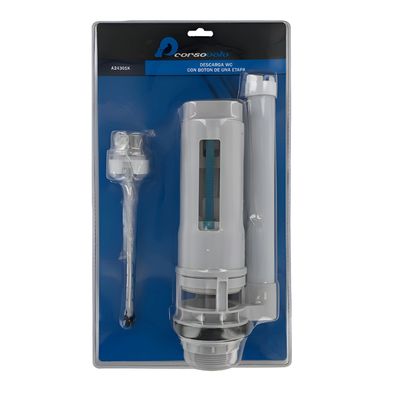 Imagen 2 del producto Válvula Descarga Wc de 1 Etapa con Botón Cromado