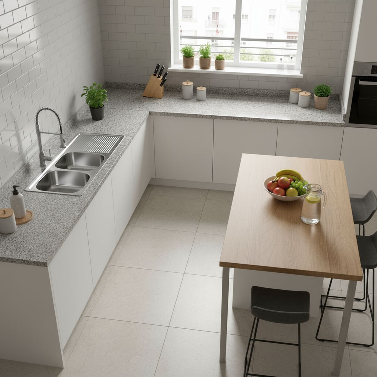 SPLENDID - Lavaplatos Empotrado Reversible 2 Cubeta(s) 43.5x14.6x123.5 cm Acero inoxidable