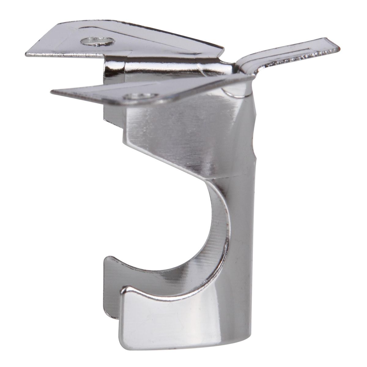 METALHSA - Set de soportes para barra de cortina 16 mm 2 unidades plateado