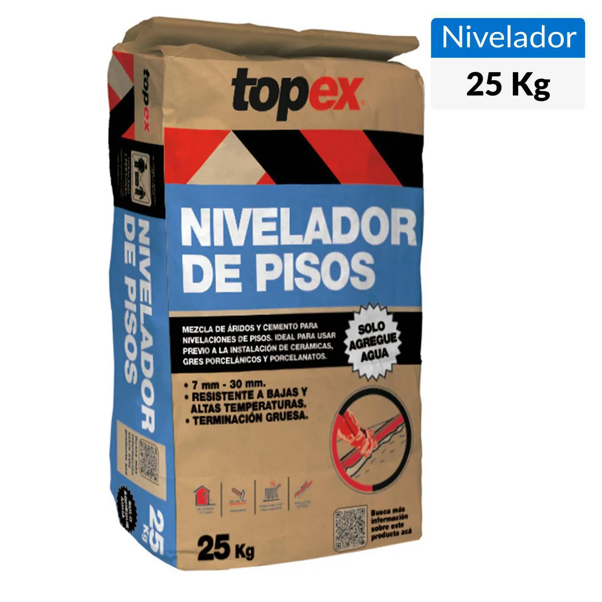 TOPEX - Saco 25 kg. Nivelador de pisos