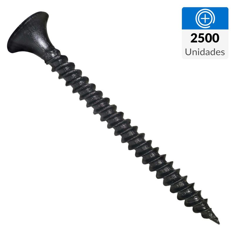 FIXSER - Tornillo Autoperforante Cabeza Phillips Yeso-Cartón 1-5/8 " 6 mm 2500 unidad(es)