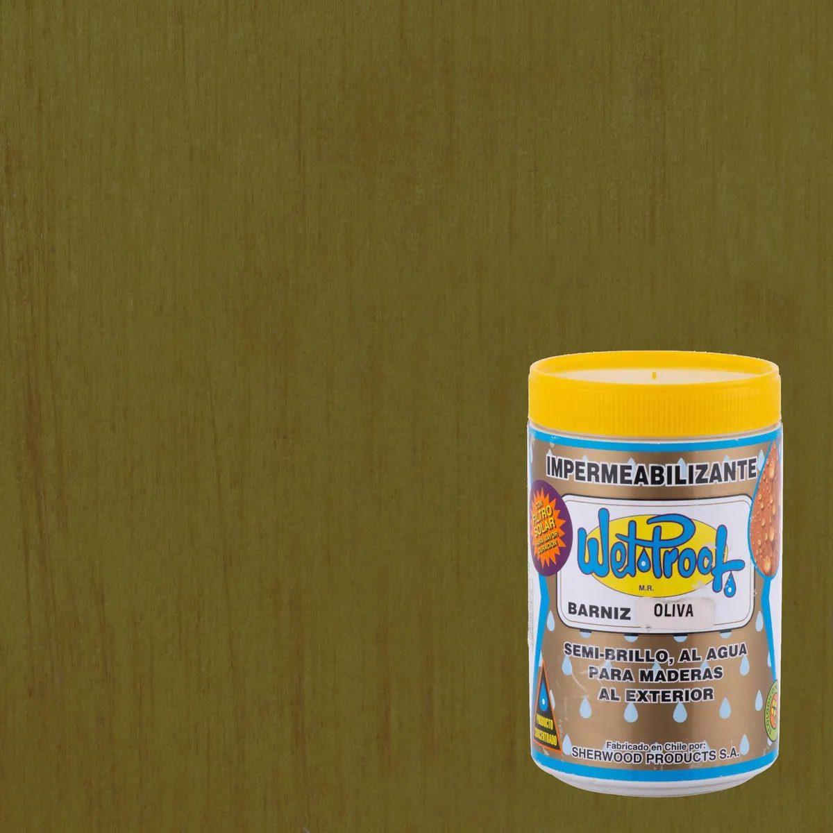 WETPROOF - Barniz Impermeabilizante Semibrillante 0.25 galón(es) Oliva