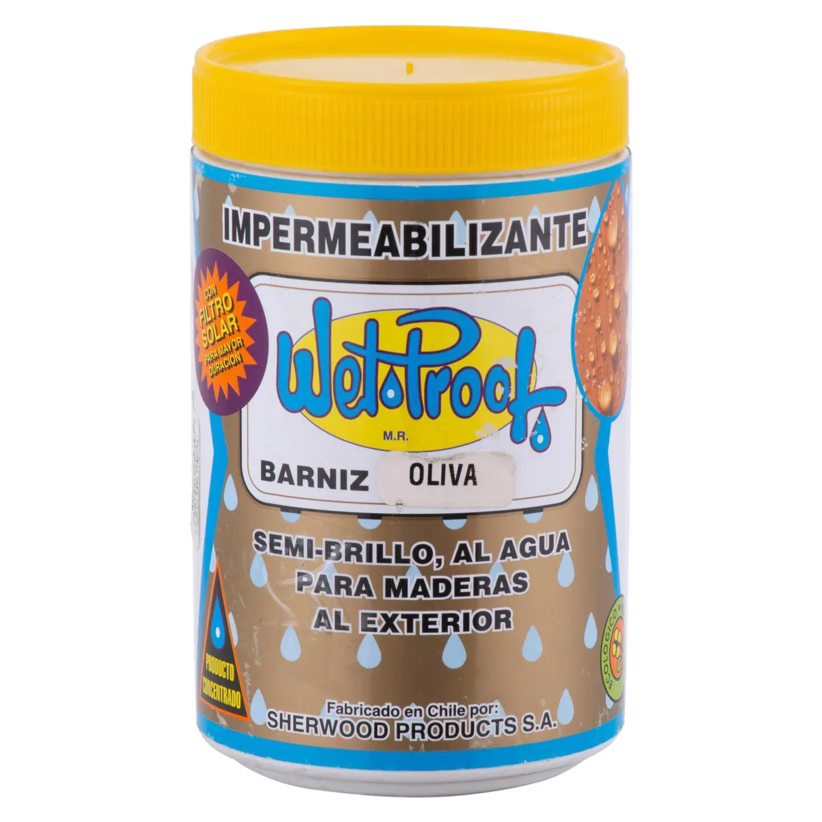 WETPROOF - Barniz Impermeabilizante Semibrillante 0.25 galón(es) Oliva
