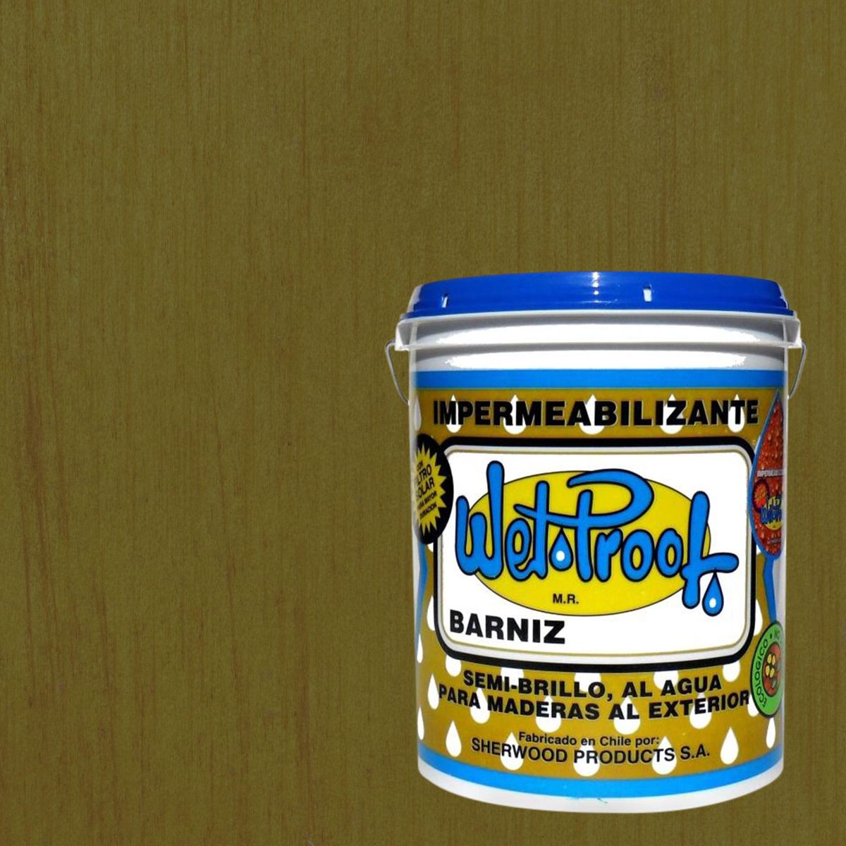 WETPROOF - Barniz Impermeabilizante Semibrillante 1 galón(es) Oliva