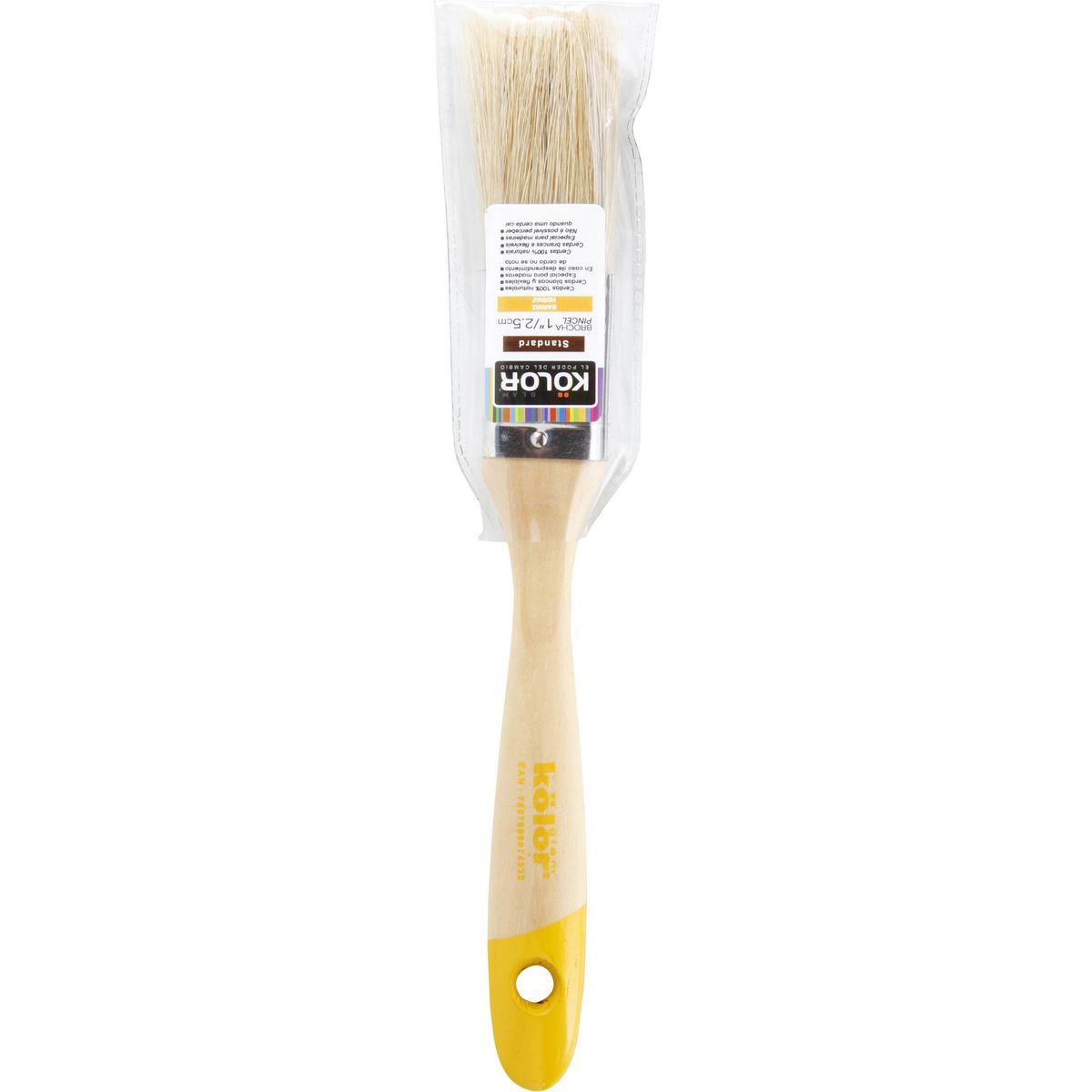 KOLOR - Brocha Kolor Para Barniz Cerda 1 Pulgada Mango 22 Cm