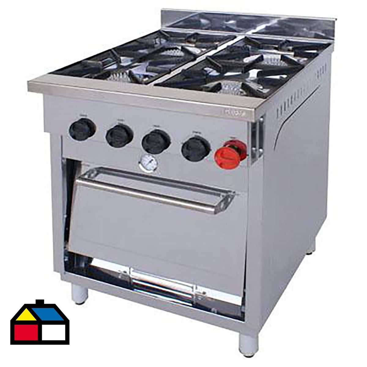 MAIGAS - Cocina a Gas 4 Platos Silver 1259636-1