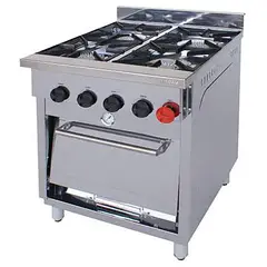 MAIGAS - Cocina a Gas 4 Platos Inox 1259636-1