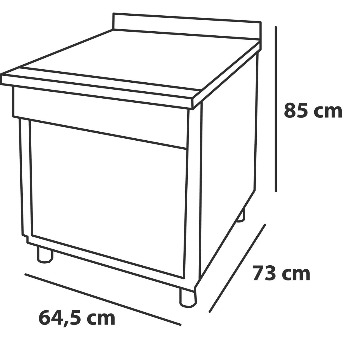 MAIGAS - Cocina a Gas 4 Platos Inox 1259636-1