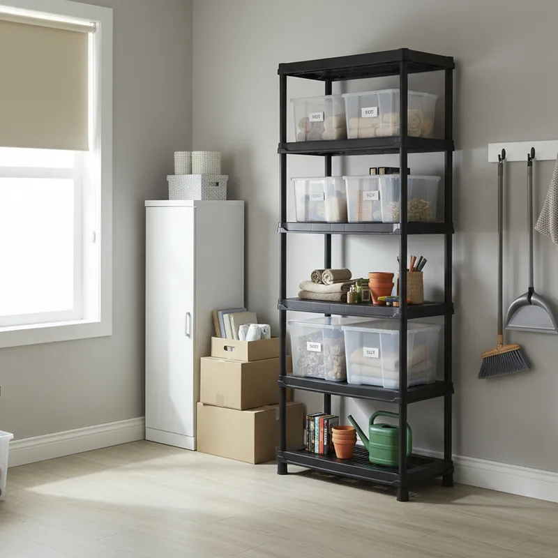 RIMAX - Estante 91x48x186 cm 5 repisas plástico