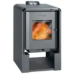AMESTI - Estufa Leña Scantek 360 Gris Charcoal
