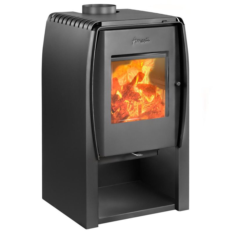 AMESTI - Estufa Leña Nordic 450 Gris Charcoal