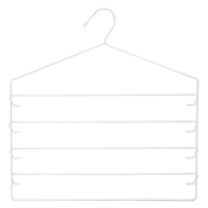 CASA BONITA - Colgador para Faldas y Pantalones Plástico Blanco