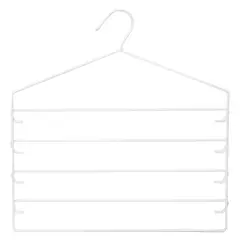 CASA BONITA - Colgador para Faldas y Pantalones Plástico Blanco