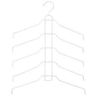 Colgador para blusas y camisas plástico blanco