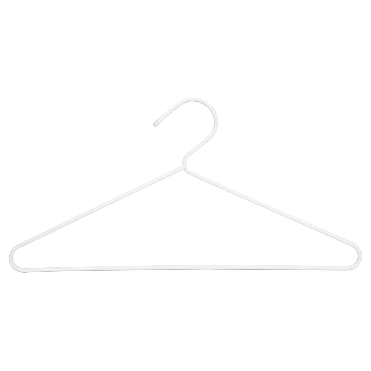 CASA BONITA - Set de 5 colgadores para ropa plástico blanco