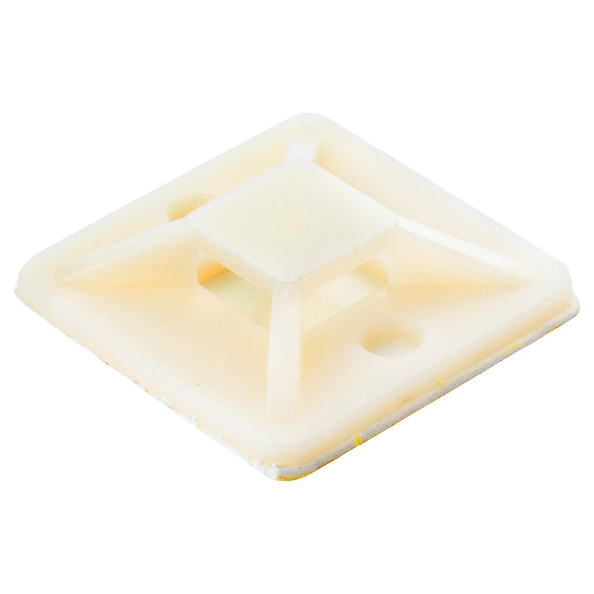 LEXO - Set de bases autoadhesivas amarra cables 28x28 mm 50 unidades