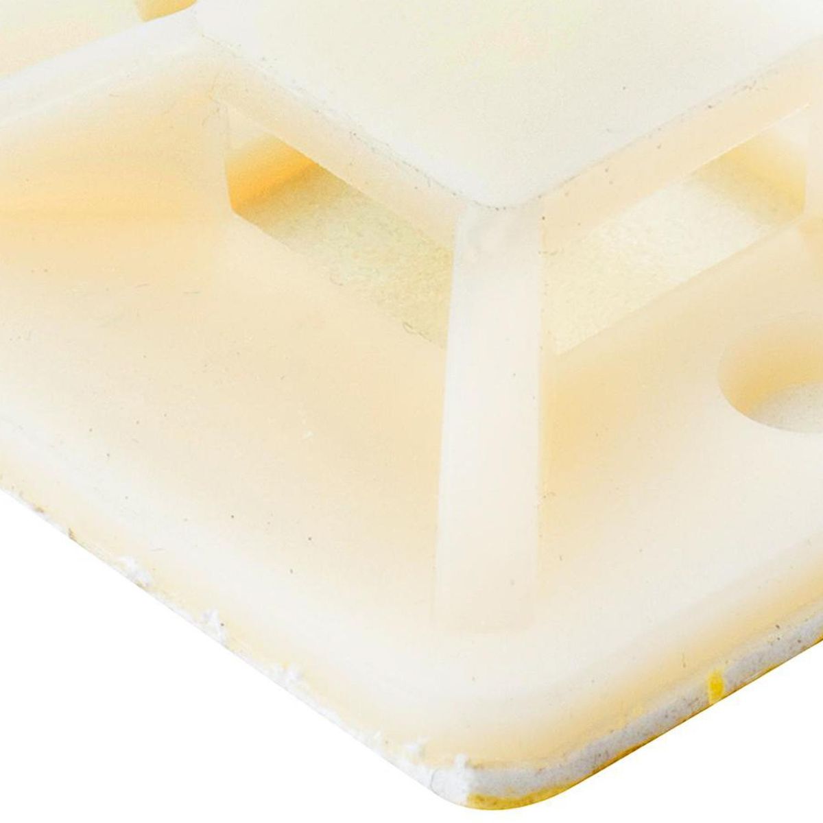 LEXO - Set de bases autoadhesivas amarra cables 28x28 mm 50 unidades