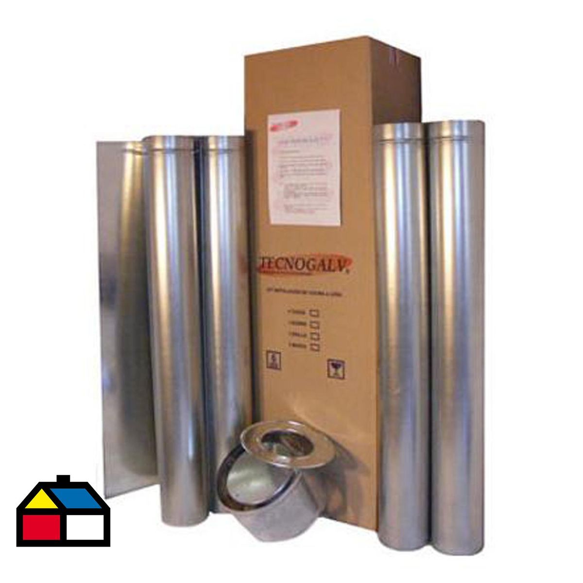 TECNOGALV - Kit 100 4 pulgadas 0.8mm para cocinas a leña