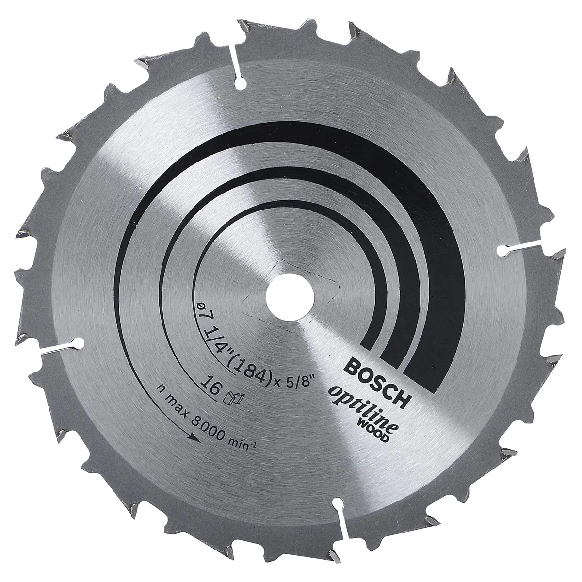 BOSCH - Disco de sierra circular 7 1/4" 16 dientes