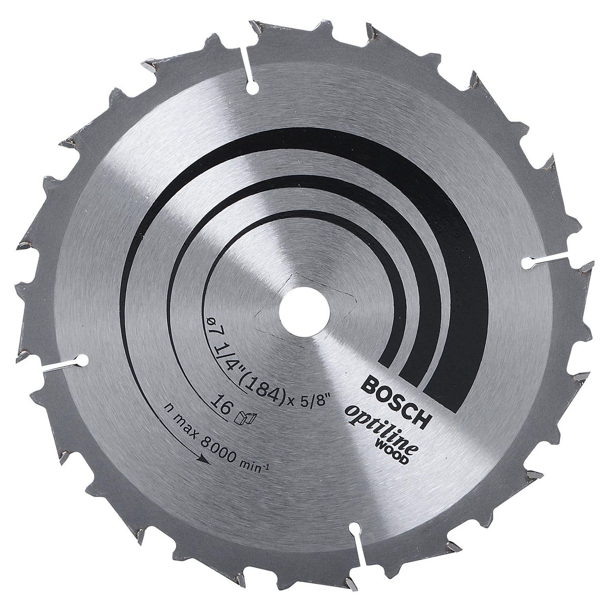 BOSCH - Disco de sierra circular 7 1/4" 16 dientes