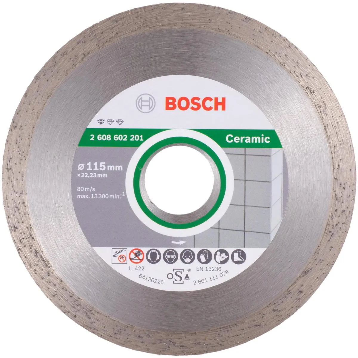 BOSCH - Disco de diamante 4,5" acero