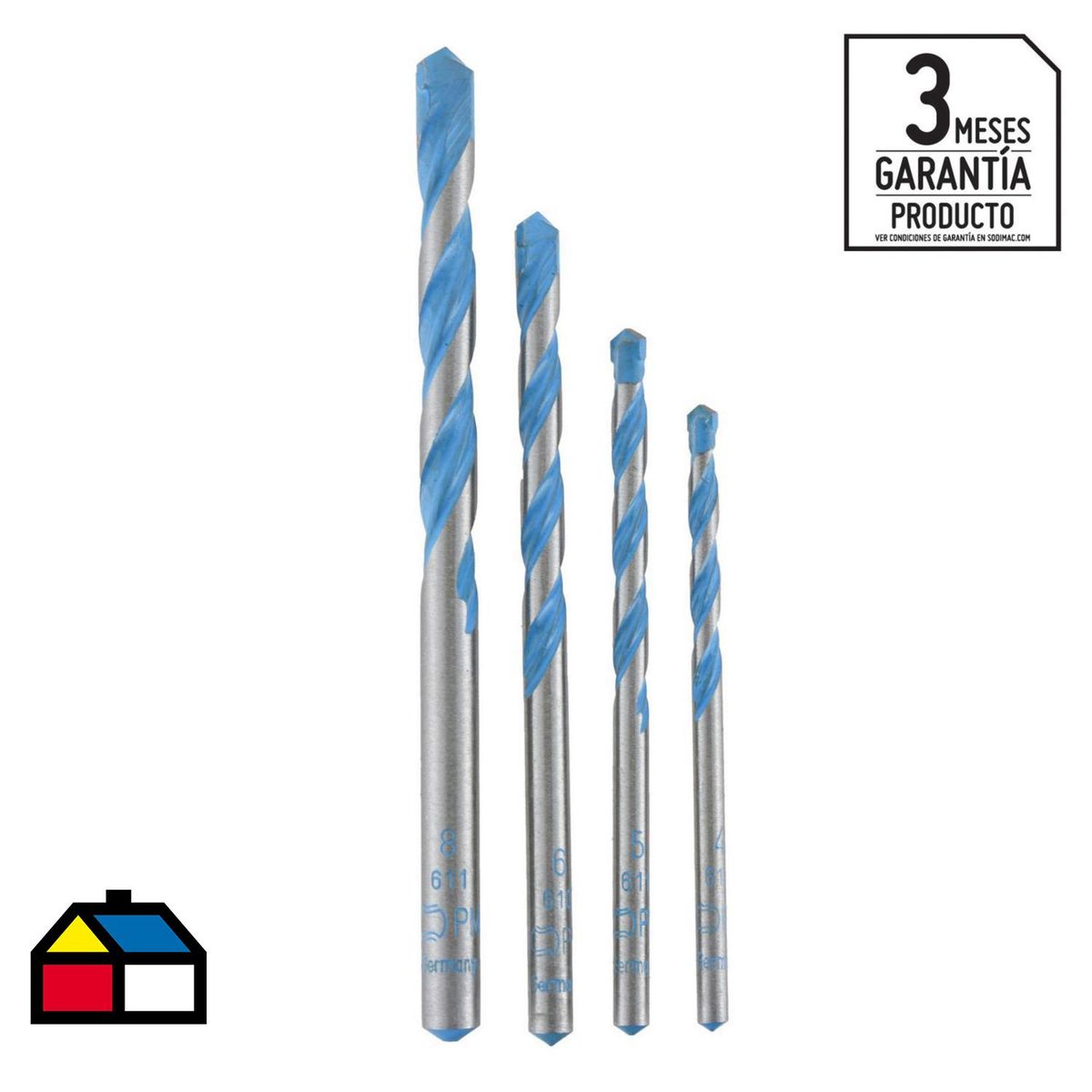 BOSCH - Set de brocas 4 unidades