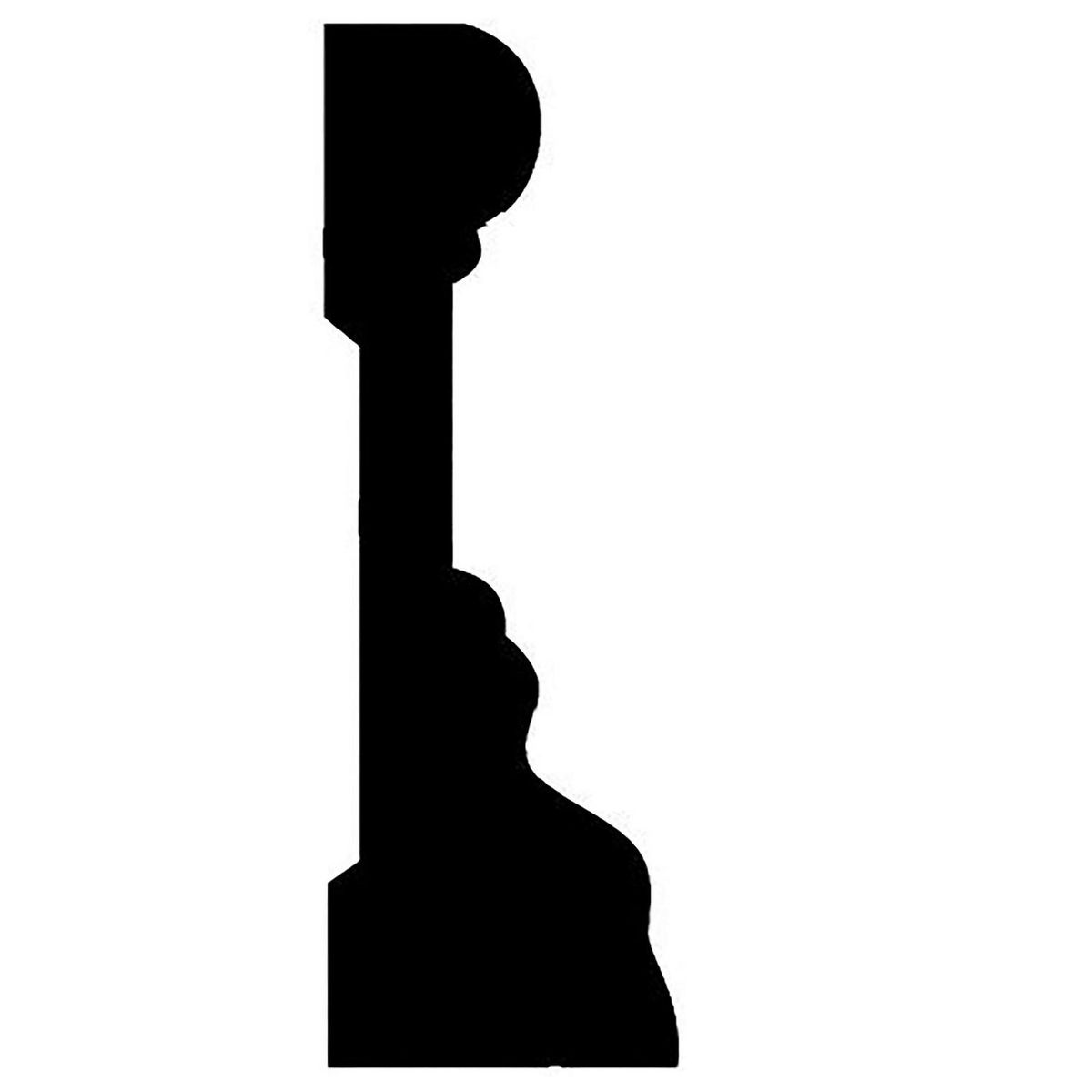 MAFORSA - Moldura premol MDF Blanco 25 mm 8.2x240 cm