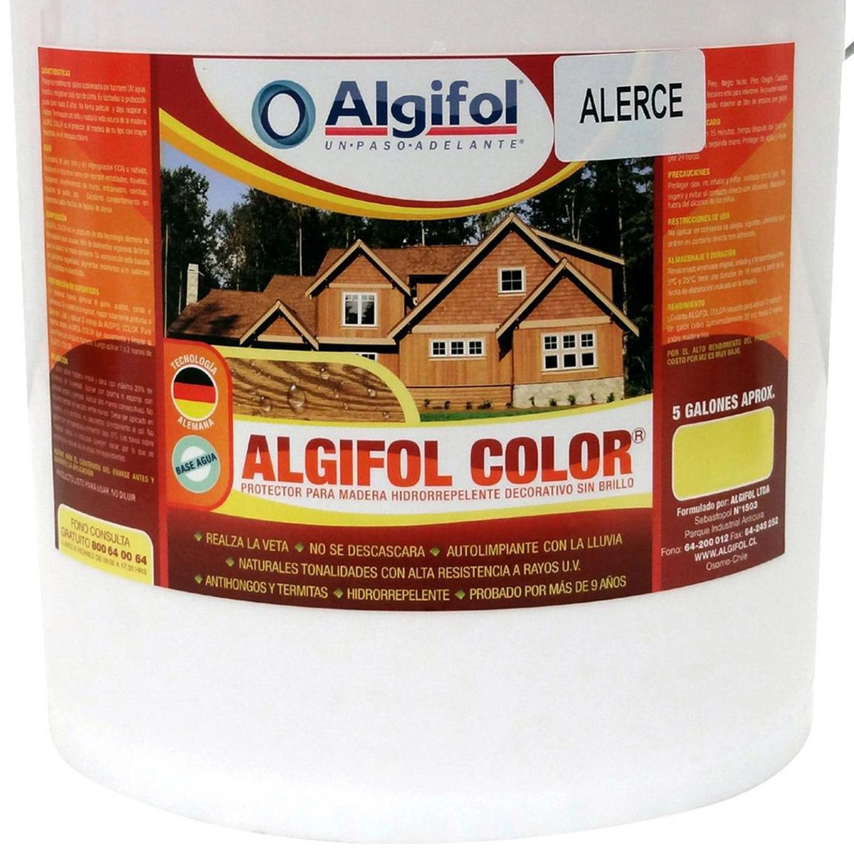 ALGIFOL - Protector para Madera  20 l Alerce