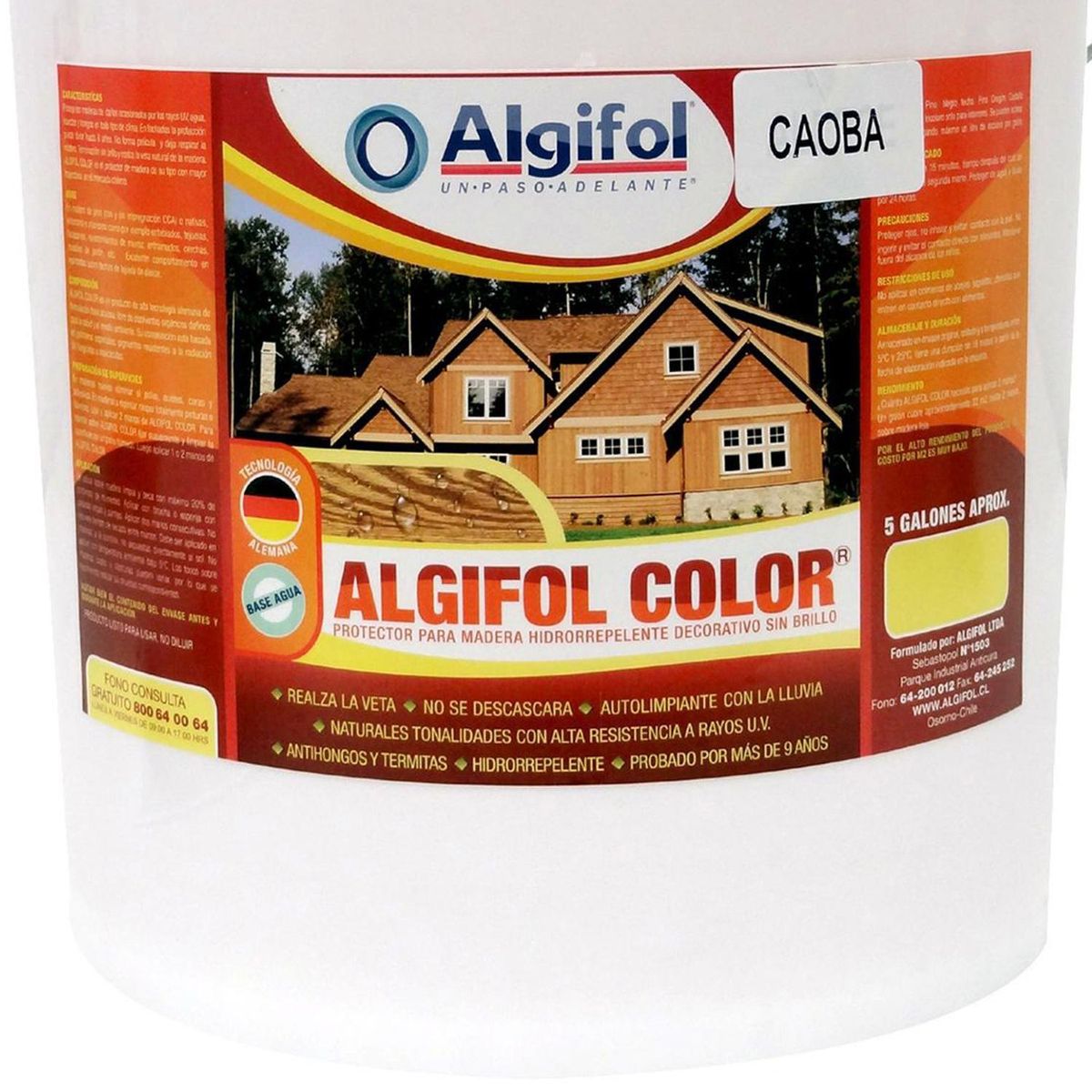 ALGIFOL - Protector para Madera  20 l Caoba