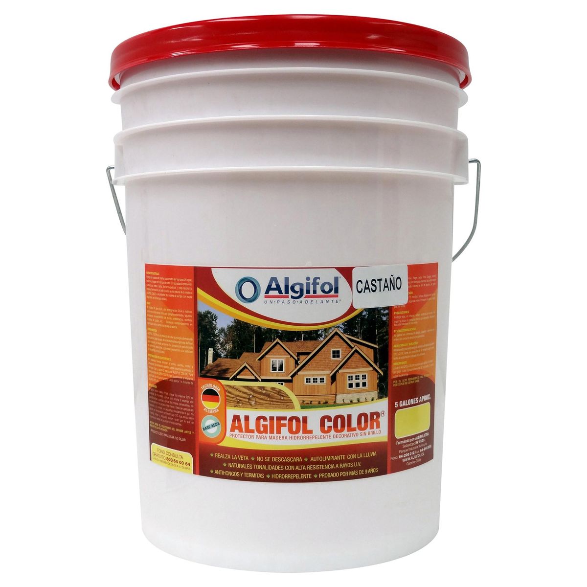 ALGIFOL - Protector para Madera  20 l Castaño
