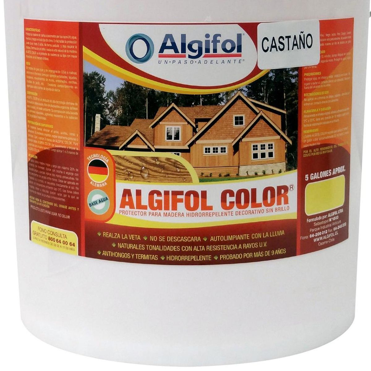 ALGIFOL - Protector para Madera  20 l Castaño