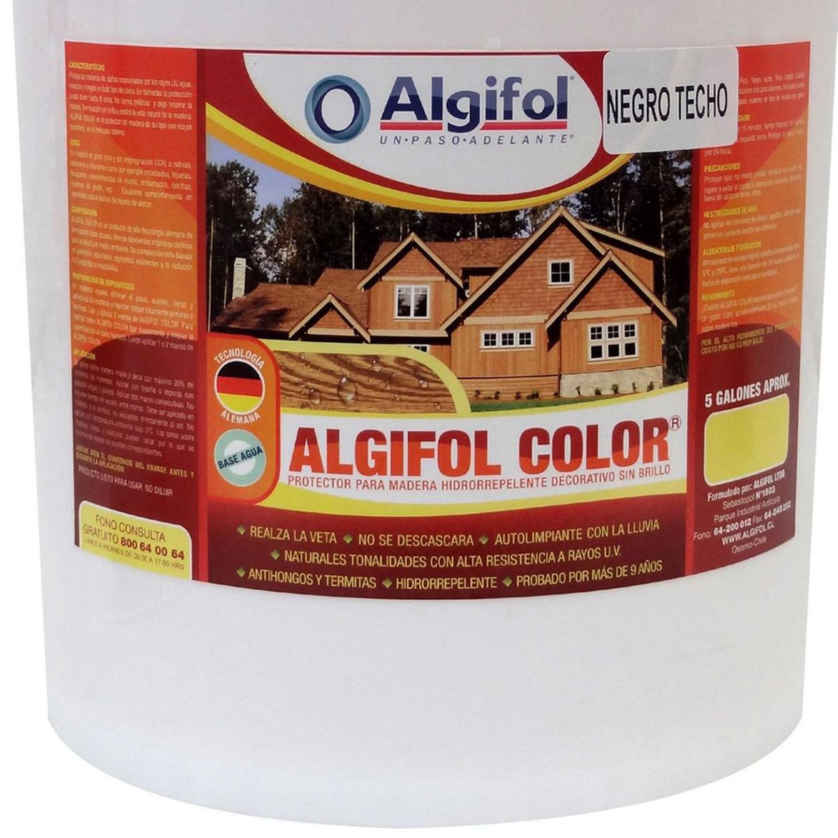 Protector para Madera  20 l Negro, marca ALGIFOL - Foto 2
