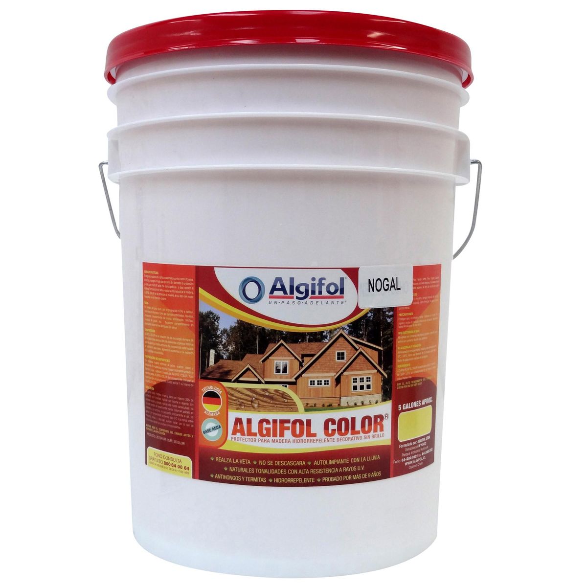 ALGIFOL - Protector de Madera Mate 20 l Nogal