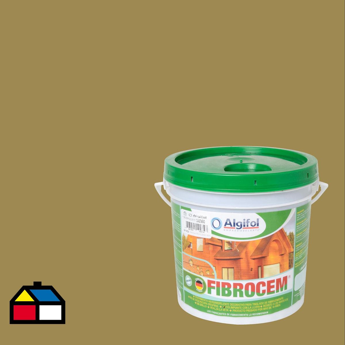 ALGIFOL - Protector Fibrocemento Lata 1 galón(es) Mate Castaño