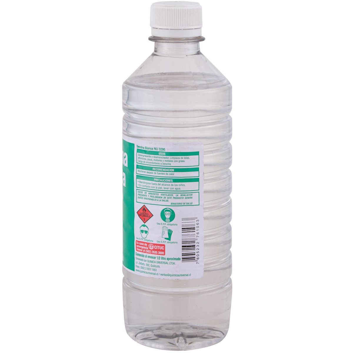 QUIMICA UNIVERSAL - Bencina blanca 1/2 lt