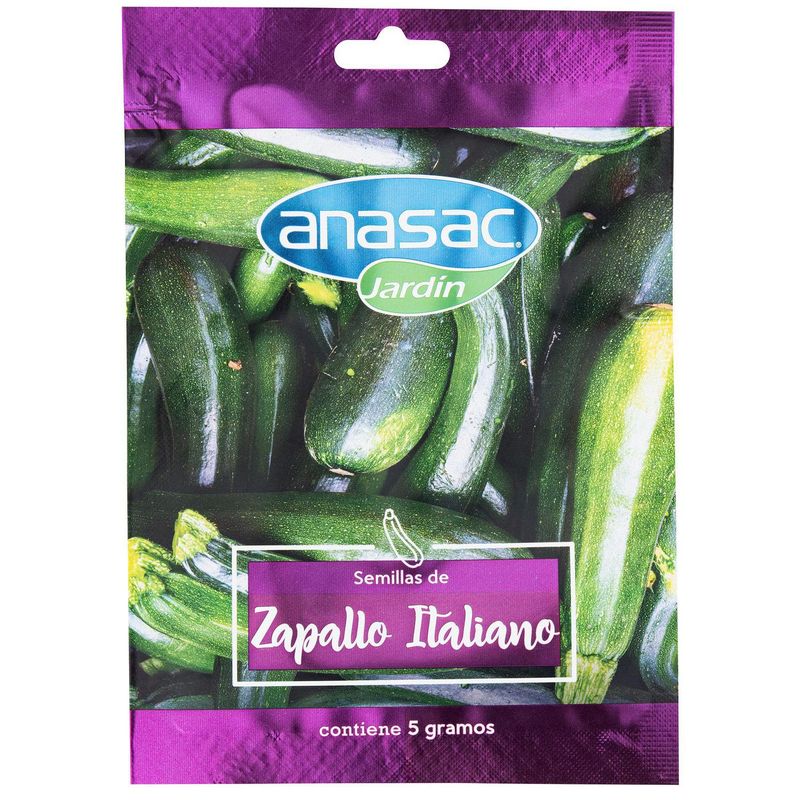 ANASAC - Semilla Zapallo Italiano 5 gr sachet