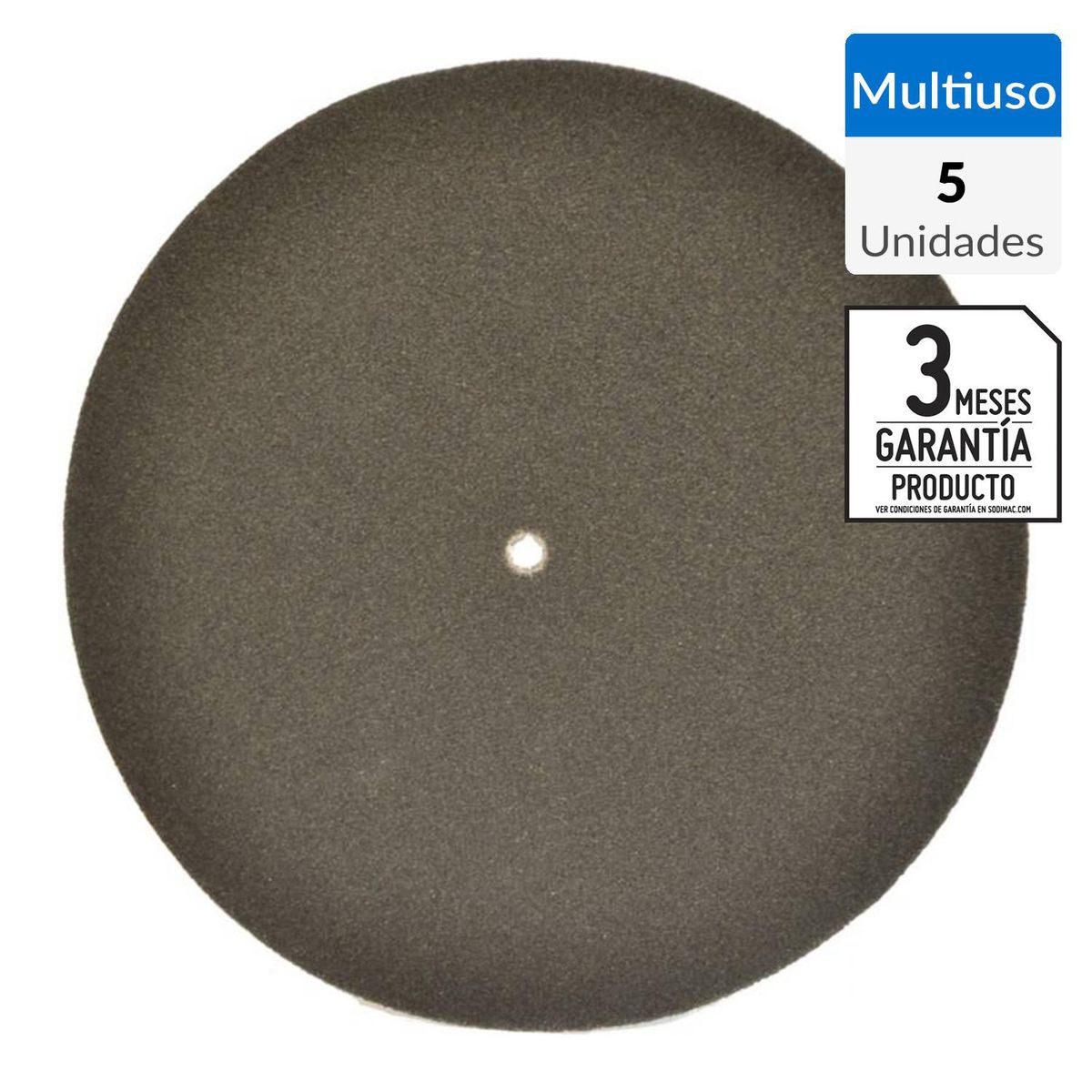 SIA - Disco lija 6"x3/16" 5 unidades