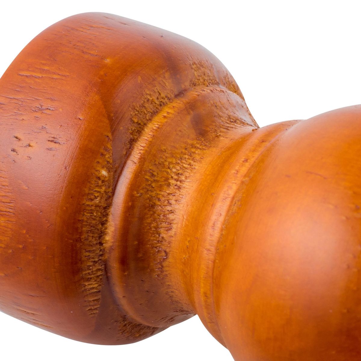 JUST HOME COLLECTION - Set de terminales para barra de cortina 19 mm 2 unidades chocolate