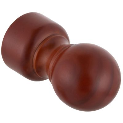 Imagen 2 del producto Set De Terminales Para Barra De Cortina 28 Mm 2 Unidades Chocolate