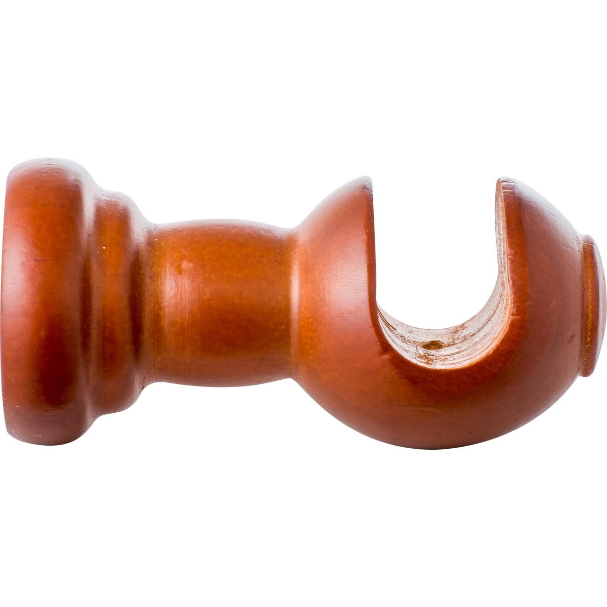 JUST HOME COLLECTION - Set de soportes para barra de cortina 19 mm 2 unidades chocolate