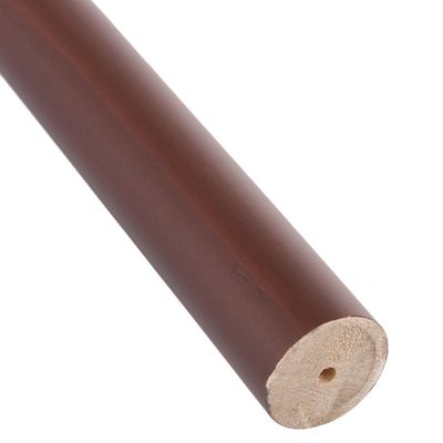 Imagen 2 del producto Barra cortina madera 28 mm 2 m café