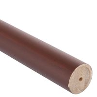 Barra cortina madera 28 mm 2,5 m café