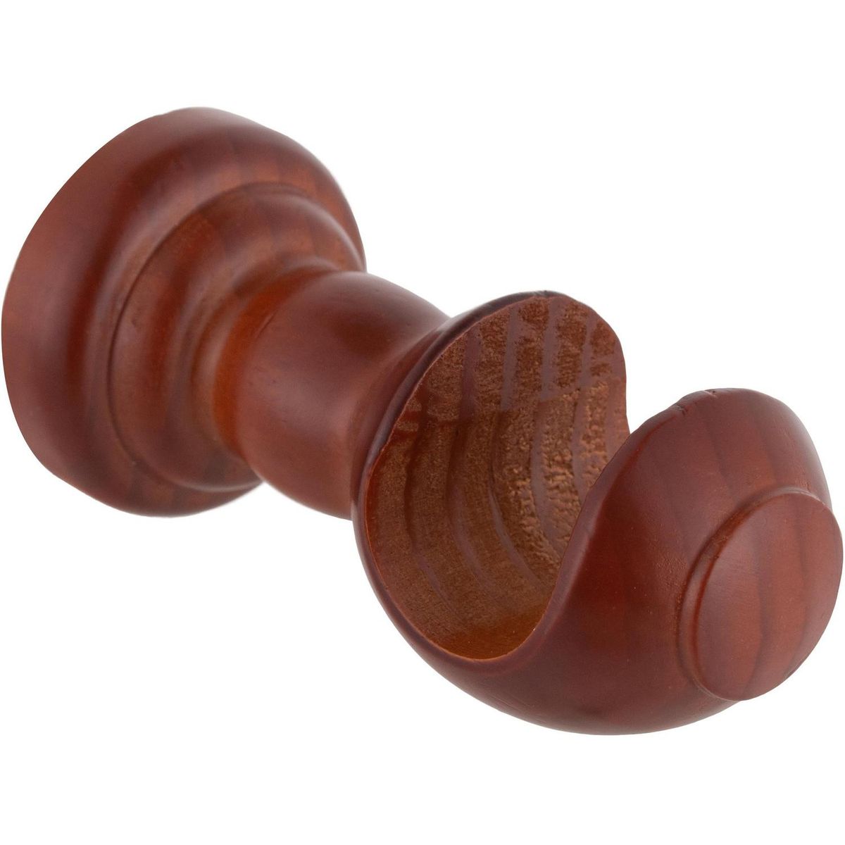 JUST HOME COLLECTION - Set de soportes para barra de cortina 28 mm 2 unidades chocolate