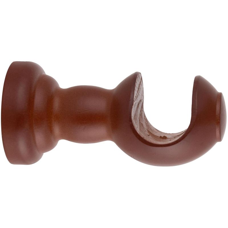 JUST HOME COLLECTION - Soporte para barra de cortina 28 mm chocolate