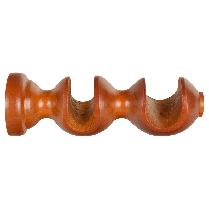JUST HOME COLLECTION - Set de soportes para barra de cortina 28 mm 2 unidades chocolate