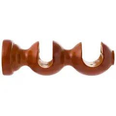 JUST HOME COLLECTION - Soporte para barra de cortina 28 mm chocolate
