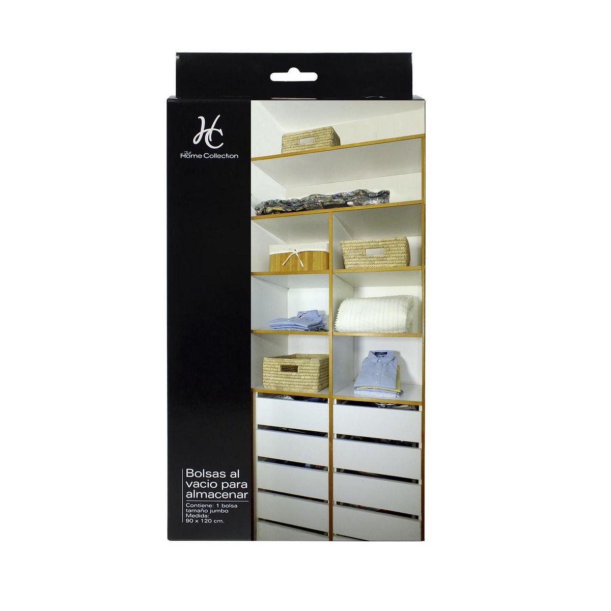 JUST HOME COLLECTION - Bolsa Almacenaje al Vacío 120x90x0.1 cm Transparente