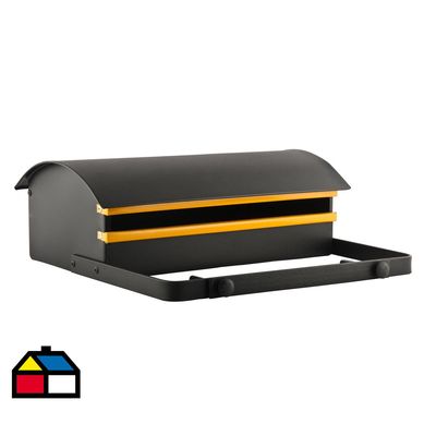 Buzn para cartas 10x27x26 cm de metal negro